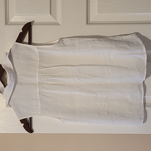 EUC s.XS Original Penguin white sleeveless blouse - Picture 3 of 4